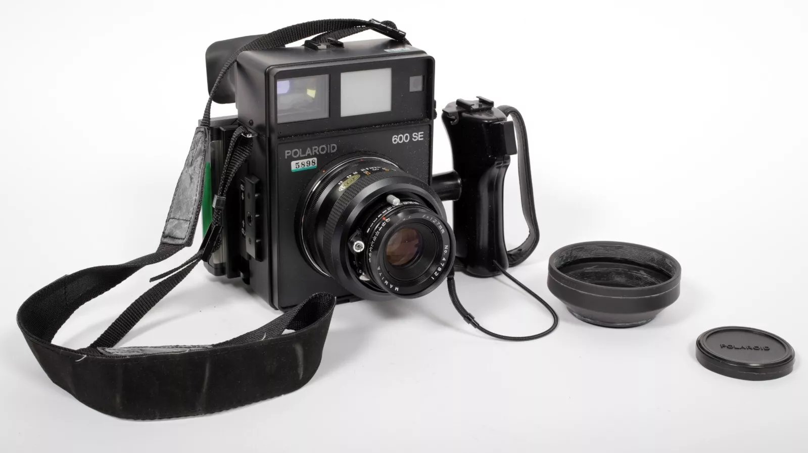 ポラロイド POLAROID 600 SE + 127mm F4.7 整備してね Polaroid 600 SE camera with 127mm F4.7 lens + back #5898